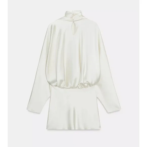 ZARA  FOULARD SATIN EFFECT SHORT DRESS - Picture 7 of 7